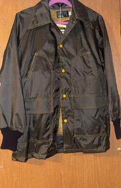 Vintage 70s Brill Bros. Golden Thread (Sherpa Inner) JACKET Size M NWT